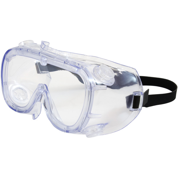 Indirect Vent Goggle with Clear Blue Body, Clear Lens and Anti-Scratch / Anti-Fog Coating