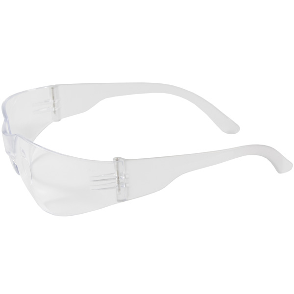 Rimless Safety Glasses with Clear Temple, Clear Lens and Anti-Scratch / Anti-Fog Coating