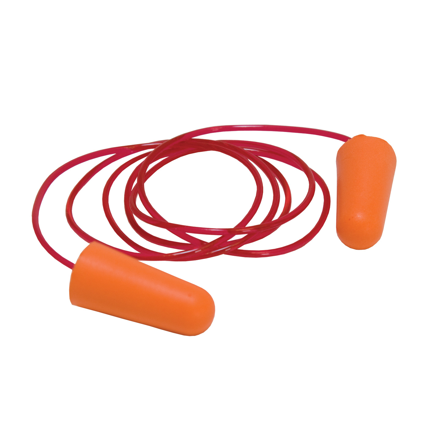 Disposable Polyurethane Foam Corded Ear Plugs - NRR 32