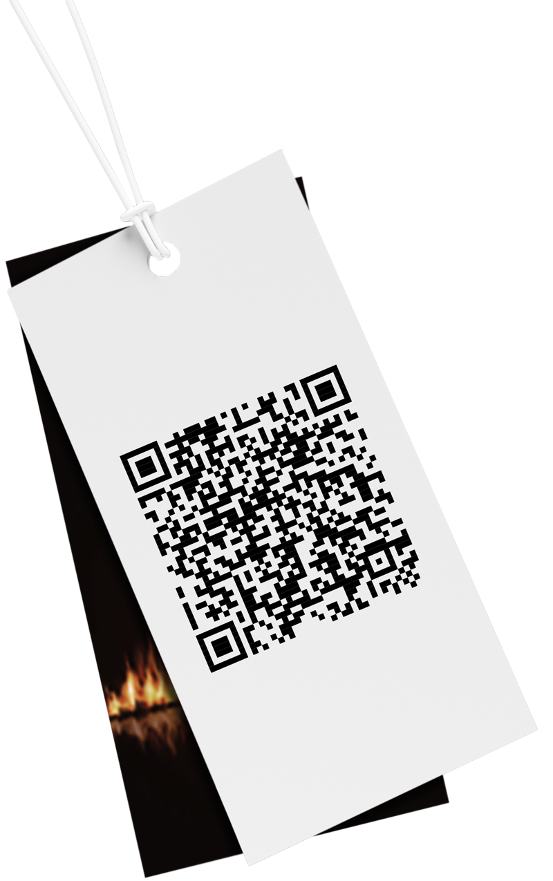 NFPA tag with QR code
