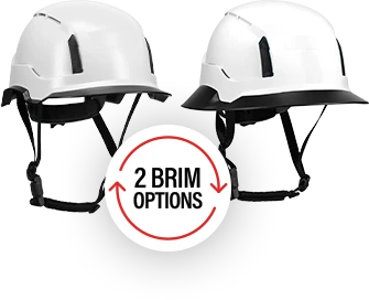 graphic of 2 brim options