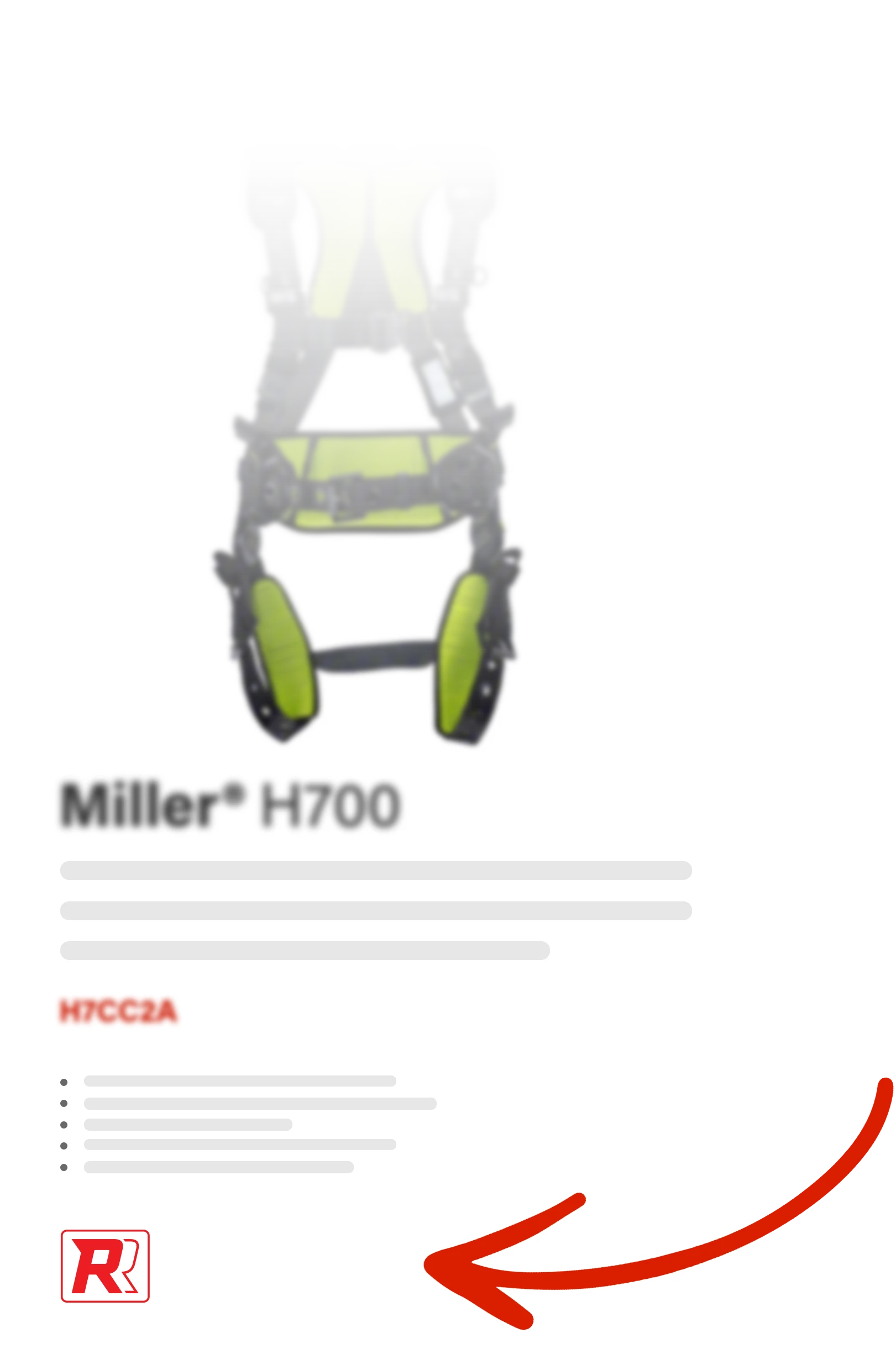 fall protection product listing illustration